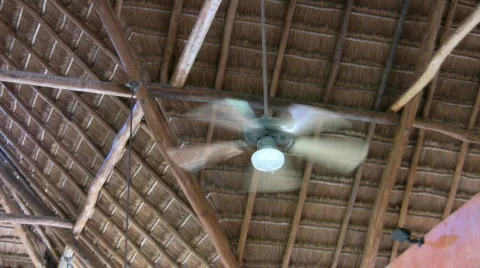 Old ceiling fan Video stock 370040