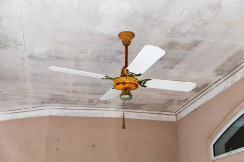 Old ceiling fan that needs to be replaced Stock Photos