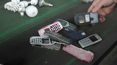 Old Cell Phones Video stock 25943646
