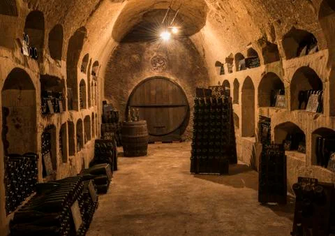 Old Cellars Castellane Pupitres Stock Photos