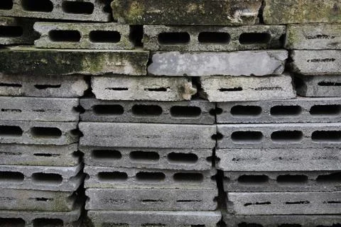 Old cement block texture Stock Photos