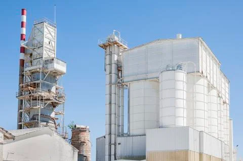 Old cement plant Stock Photos