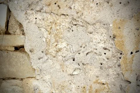Old cement on a wall Stock Photos