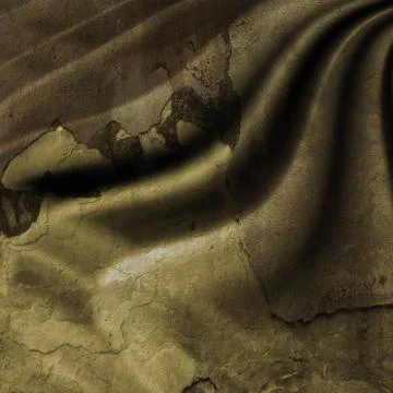 Old cement wall with plaster dumps Stock Illustration