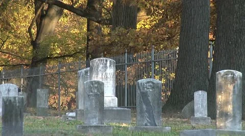OLD CEMETERY 2 Video stock 11198346