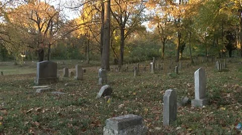 OLD CEMETERY 7 Video stock 11192083
