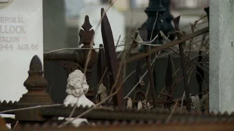 Old Cemetery Close up Stockbeeldmateriaal 10730790