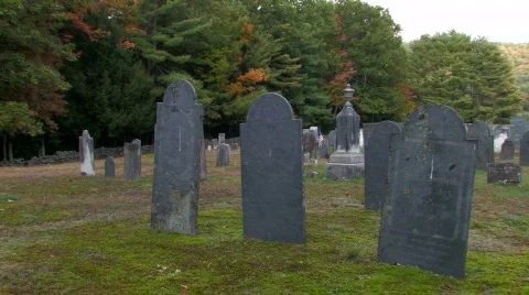 Old Cemetery  Stock Footage 270723