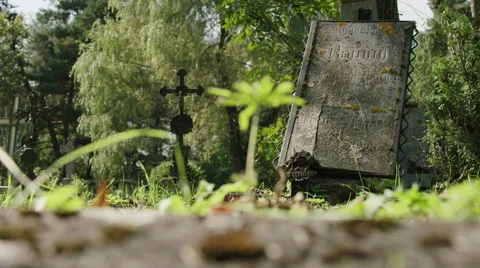 Old Cemetery Stock Footage 53512491