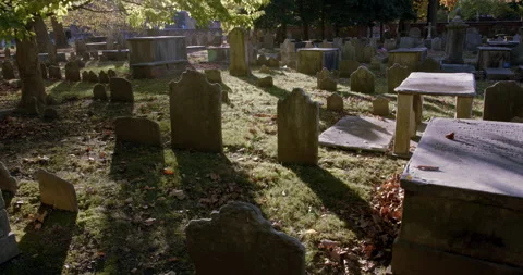 Old Cemetery Stock Footage 142761885