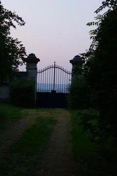 Old cemetery gate Fotos de archivo