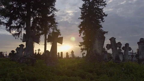 Old Cemetery Graveyard Vidéo 76774086