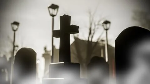 Old cemetery Stock Illustration