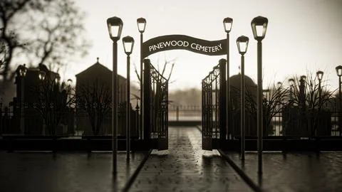 Old cemetery Stock Illustration