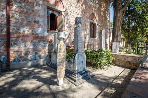 Old cemetery near the Esref mosque in Iznik, Turkey Stock Photos