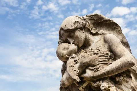 Old cemetery statue Stock Photos