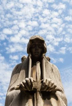Old cemetery statue Foto stock