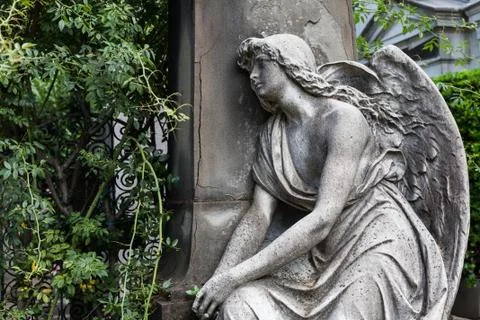 Old Cemetery statue Foto stock