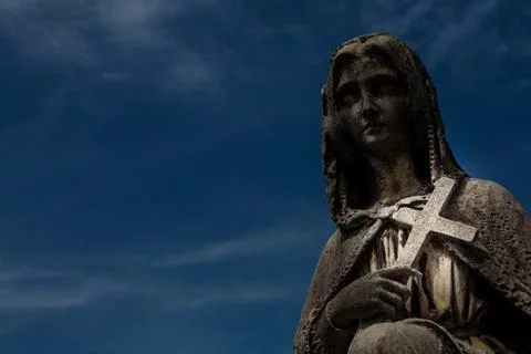 Old cemetery statue Stock Photos