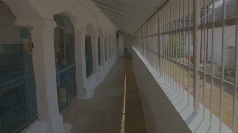Old central jail (prison) in india Stock Footage 222034666