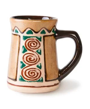 Old ceramic beer mug Stock Photos