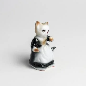 Old ceramic  trinket close up 库存照片