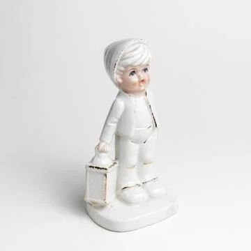 Old ceramic  trinket close up Stock Photos