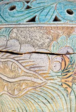 Old ceramics texture Stock Photos