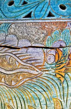 Old ceramics texture Stock Photos