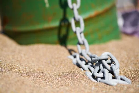 Old chain close-up Stock-Fotos
