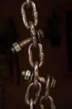 Old chain Stock-Fotos
