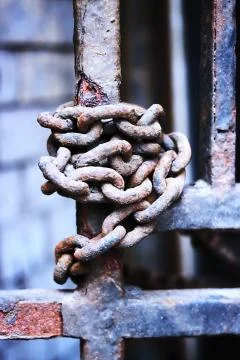 Old chain Stock Photos