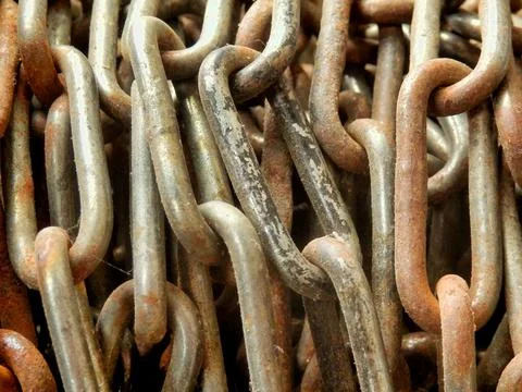 Old Chain. Foto stock