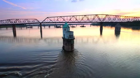 Old Chain of Rocks Bridge || St. Louis, Missouri USA 4k Stock Footage 267054821