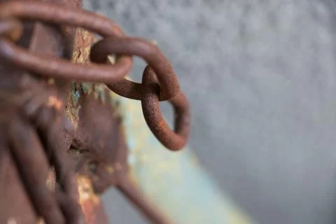 Old chain. Rusty chain. Фото