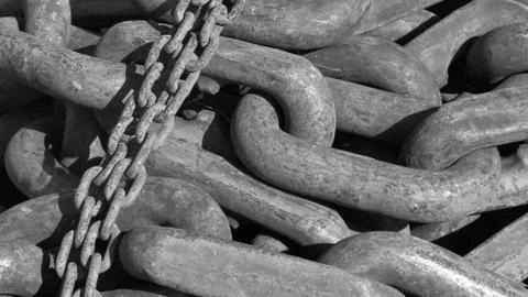 Old chains Stock Photos