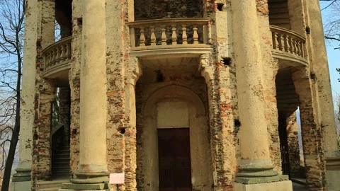 Old chapel of the sacred mountain of orta san giulio in italy 스톡 동영상 176283779