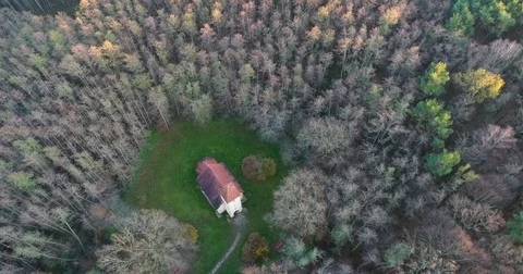 Old chapel in Velemer Stock Footage 84421270