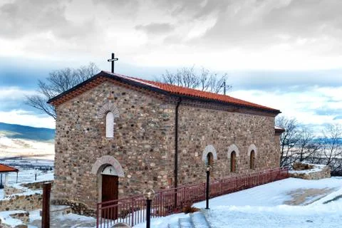 Old chapel in the winter Stock Photos