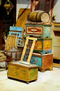 Old chests Stock Photos