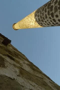 Old chimney of a mine Stock Photos