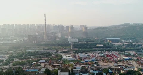 Old Chinese Generating Station. 4K Stock Footage 111905696