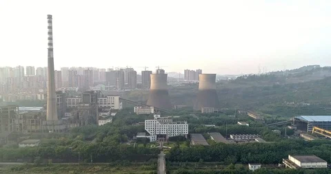 Old Chinese Generating Station. 4K Stock Footage 111906643
