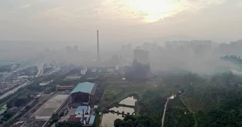 Old Chinese Generating Station. 4K Stock Footage 111907536