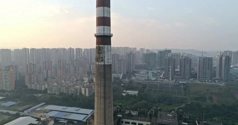 Old Chinese Generating Station. 4K Stock Footage 111907974