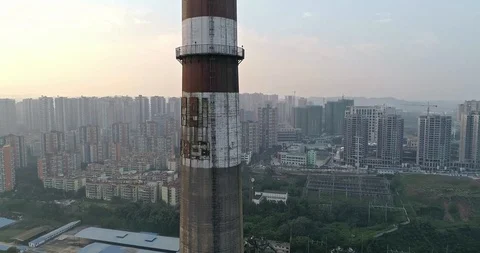 Old Chinese Generating Station. 4K Stock Footage 111908400