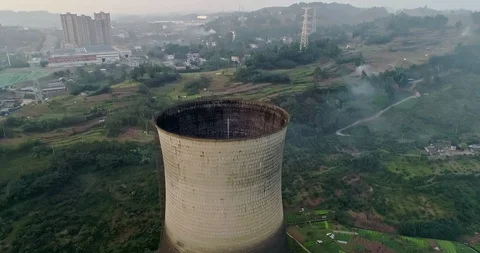 Old Chinese Generating Station. 4K Stock Footage 111909782