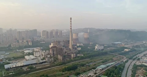 Old Chinese Generating Station. 4K Stock Footage 111913355