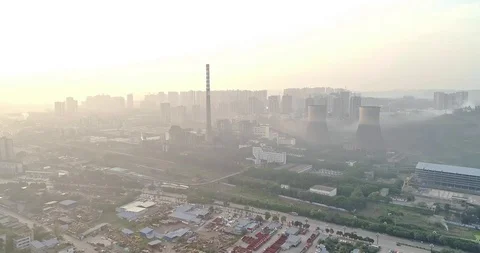 Old Chinese Generating Station. 4K Stock Footage 111915025