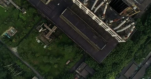 Old Chinese Generating Station. 4K Stock Footage 111915822